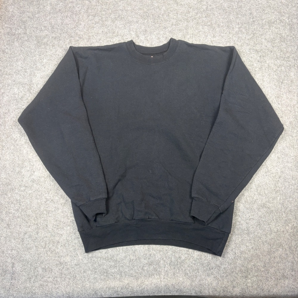 Fruit of the Loom Best Crewneck Sweatshirt Mens Medium Black Fleece Pullover
